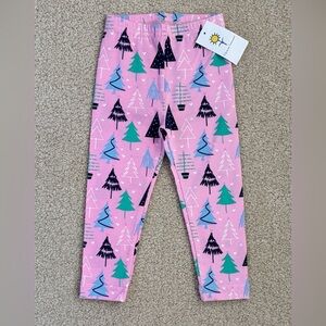 NWT Florence Eiseman Christmas tree knit leggings, size 2T